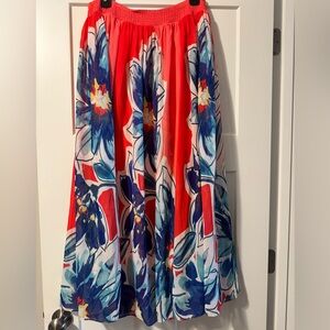 🆕 Chicos Tropical Floral Maxi Skirt size M